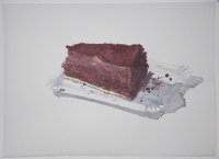 Schokoladentorte, 2008, Aquarell und Graphit auf Hadern